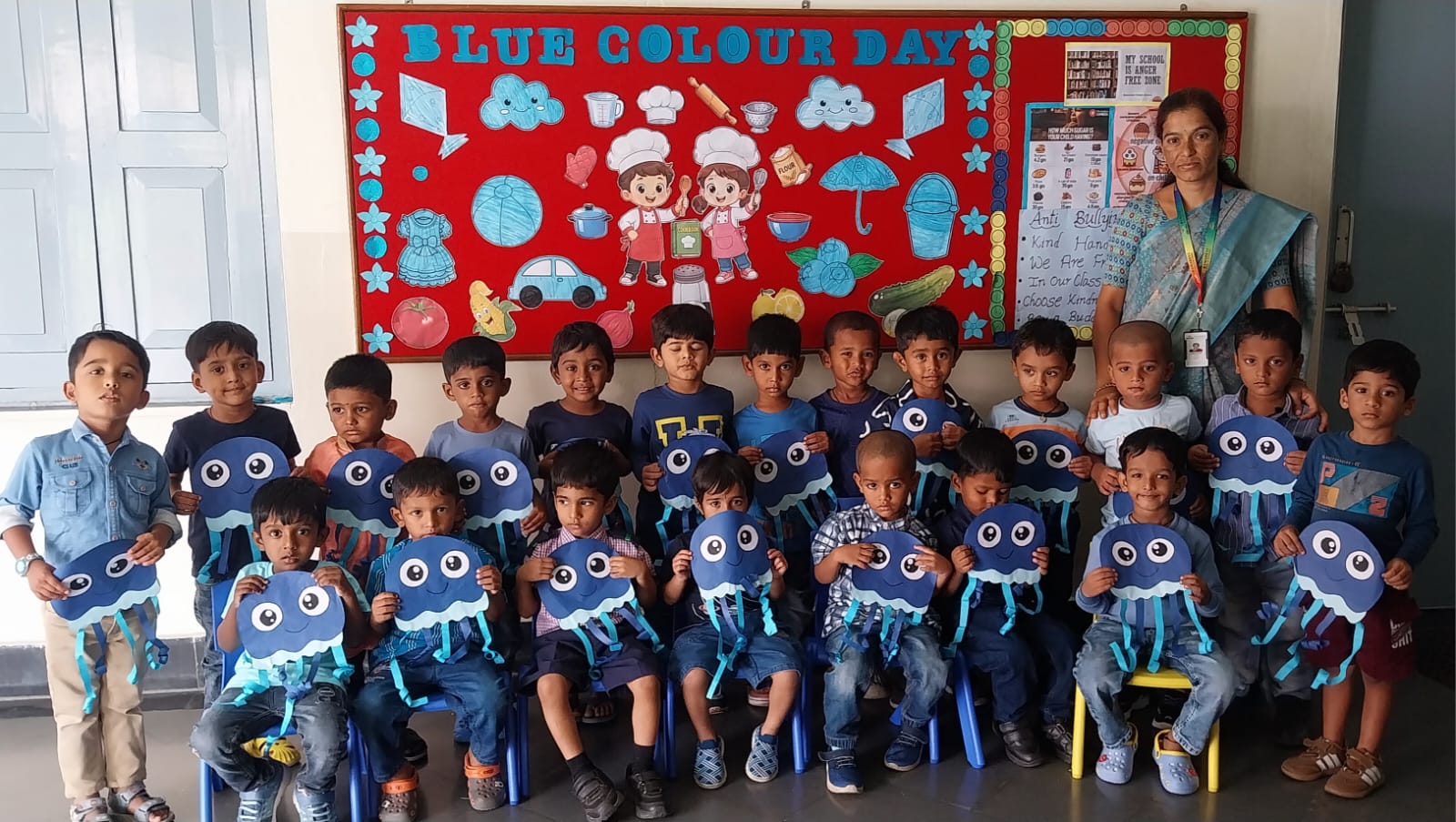Blue Colour Day Celebration
